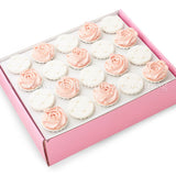 CW08 Pearly Blossom Sweetest Moments Wedding Standard Cupcake Fondant Buttercream Box of 20