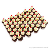 CWM01 Sweetheart Full Month Birthday Wedding Corporate Mini Cupcakes Buttercream Sweetest Moments Box of 54