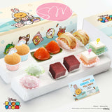 Sweetest Moments FA18 Classic Jolly Full Month Package Tsum Tsum Bunny with Tsum Tsum Boy Card - Muffins, Ang Ku Kuehs, Swiss Rolls, Mochi, Red Velvet Cubes, Pastel Cubes