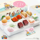 Sweetest Moments FA18 Classic Jolly Full Month Package Tsum Tsum Bunny with Tsum Tsum Girl Card - Muffins, Ang Ku Kuehs, Swiss Rolls, Mochi, Red Velvet Cubes, Pastel Cubes