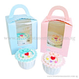 CFI04 Bib Sweetest Moments Full Month Standard Cupcake Individually-Packed Door Gifts