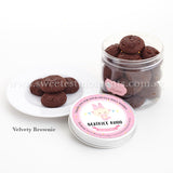 KT Personalised Premium Celebration Cookies Sweetest Moments Full Month Birthday Door Gifts Velvety Brownie Baby Girl Pink