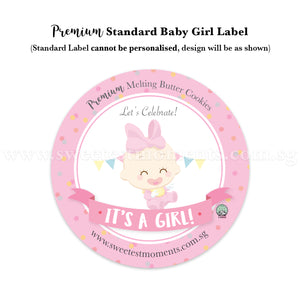 KT Premium Celebration Cookies Sweetest Moments Full Month Birthday Door Gifts Melting Butter Baby Girl Pink