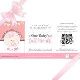 Sweetest Moments Baby Full Month Standard E-Voucher Twin Girls