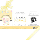 Sweetest Moments Baby Full Month Standard E-Voucher Twins