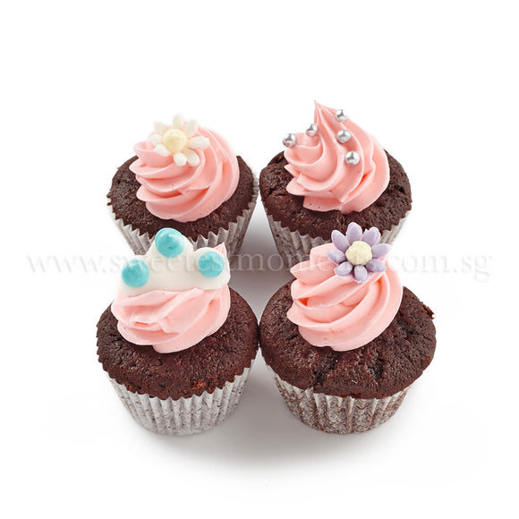 CM03 Mini Princess sweetest moments full month cupcakes moist chocolate buttercream