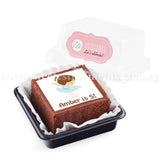 BTI02 Personalise Say It With Brownies (Individually-Packed) Sweetest Moments Thank You Edible Image Door Gifts Birthday