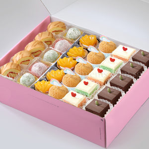 tea party set ac16 all-star treats swiss roll mochi peachy tart mini muffin pastel cube brownie sweetest moments