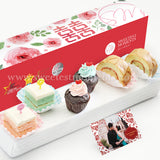 WL02 Lovey Bites Wedding Guo Da Li Package Sweetest Moments Swiss Rolls Pastel Cubes Mini Cupcakes