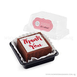 BTI01 Say It With Brownies (Individually-Packed) Sweetest Moments Thank You Edible Image Corporate Door Gifts