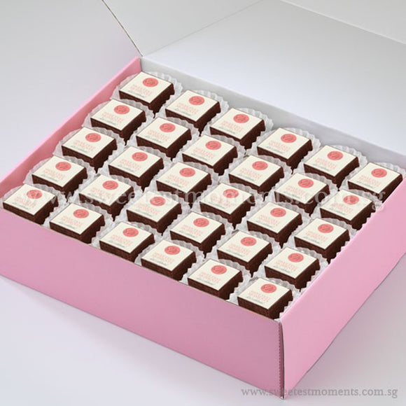 BTS02 Personalise Say It With Brownies Tea Party Sets Sweetest Moments Edible Image Corporate