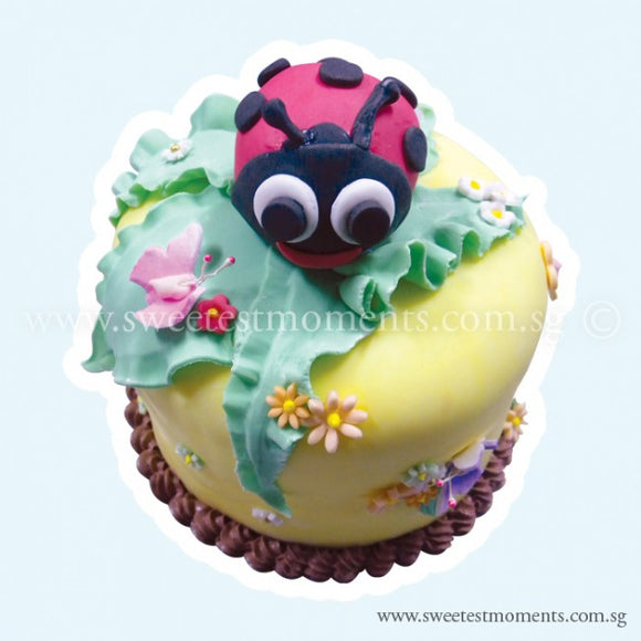CKR01 D'Ladybird Sweetest Moments Birthday Cake Fondant